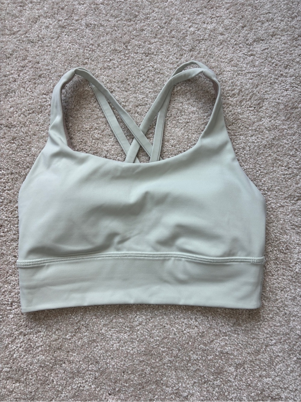 lululemon athletica Light Sage Crisscross Sports Bra